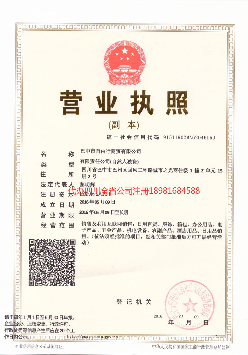 山东山东自由行商贸有限公司