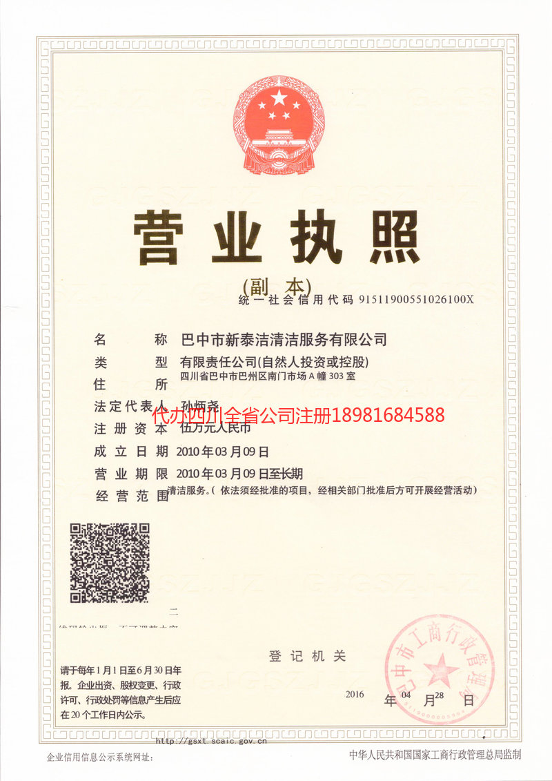 山东山东新泰洁清洁服务有限公司