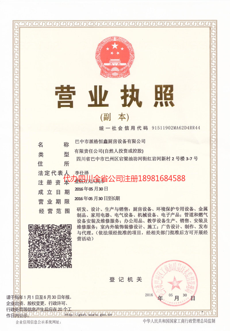 山东山东派格恒鑫厨房设备有限公司